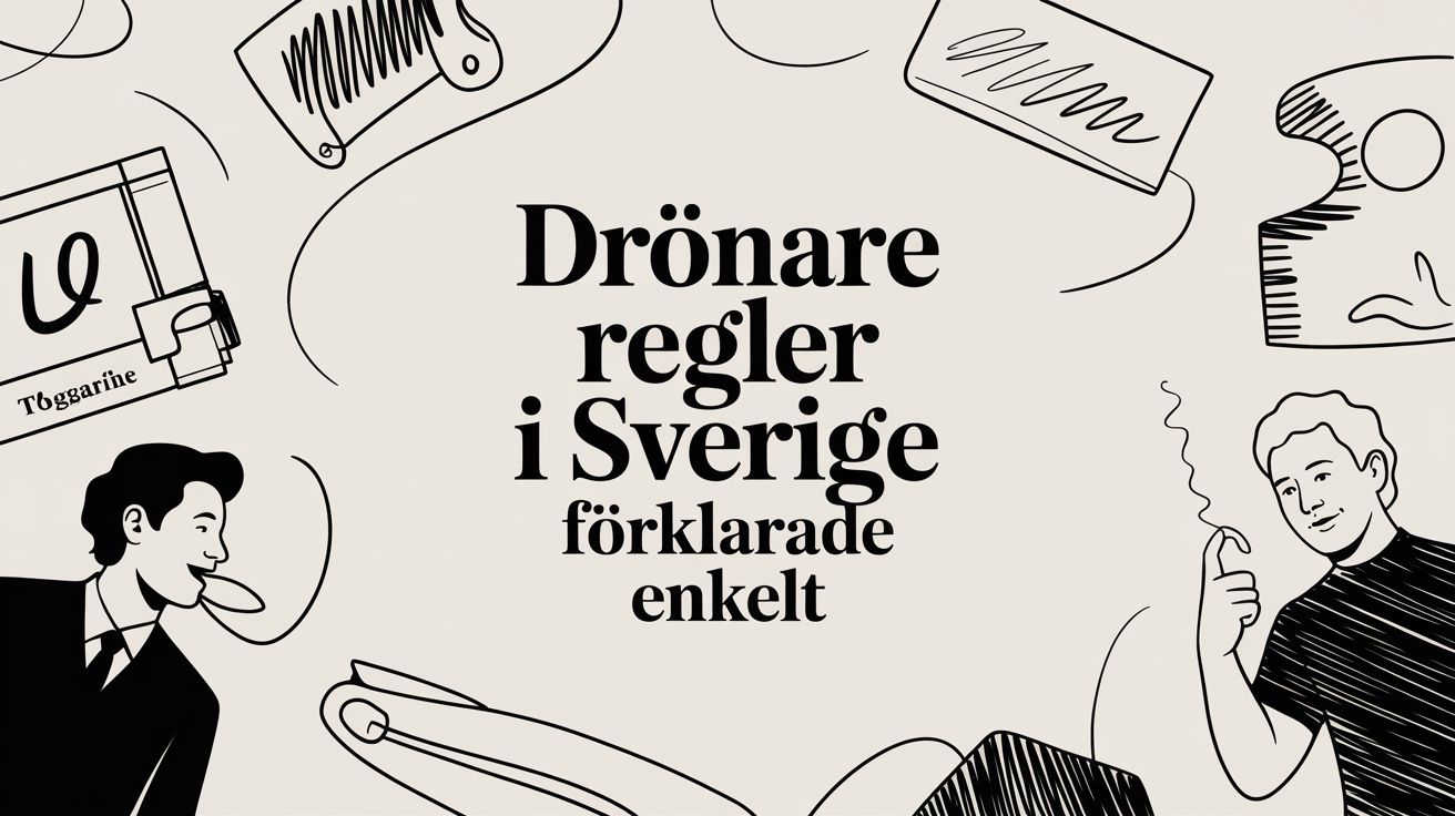 Drönare regler i Sverige förklarade enkelt