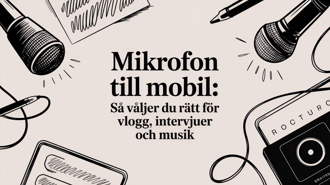 Mikrofon till mobil: Så väljer du rätt för vlogg, intervjuer och musik