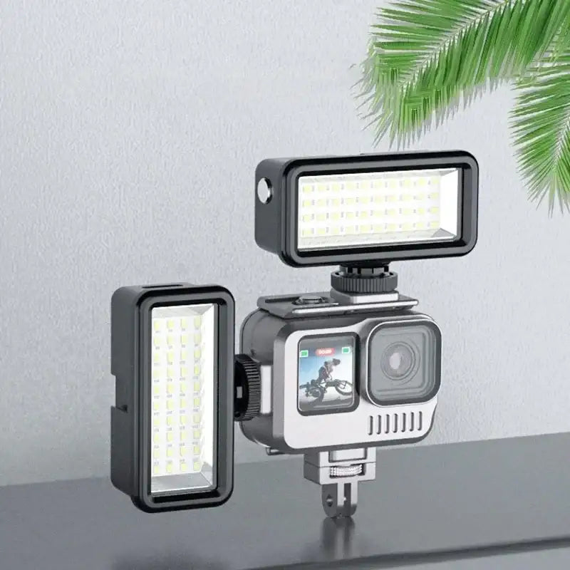 Vattentätt skal Aluminium med tillbehörshållare cold shoe till GoPro Hero12/11/10/9 Black - Action King