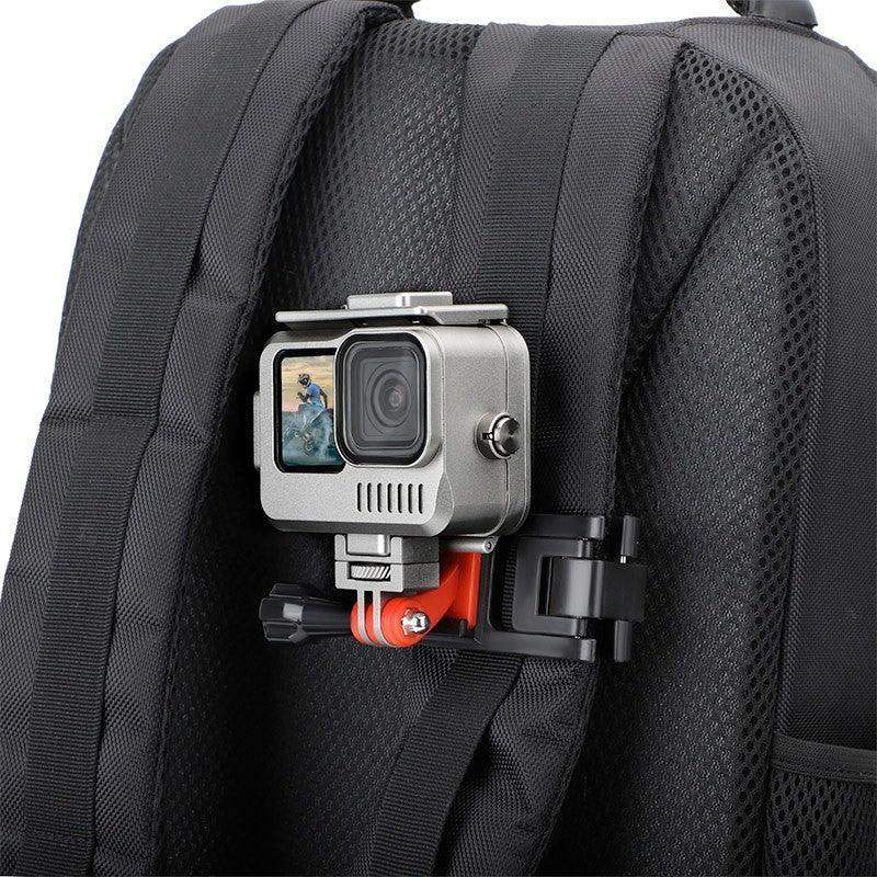 Vattentätt skal Aluminium med tillbehörshållare cold shoe till GoPro Hero12/11/10/9 Black - Action King