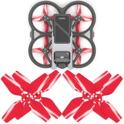 Master Airscrew - DJI Avata 4-Blade Upgrade Propellers - 4-Blad Propeller till DJI Avata - Röd - Kit 4-Pack - Action King