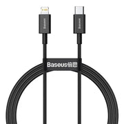 Baseus Superior Series USB-C - Lightning Kabel, PD, 20W, 1m - Svart - Action King