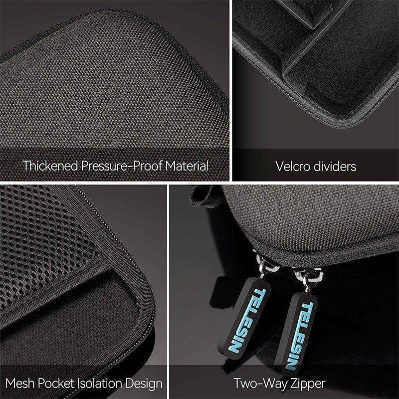 Telesin Väska / Förvaring Mellan Universal för Kamera / Mobil / Tillbehör - DIY - Grå - Action King
