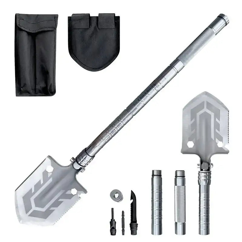 Överlevnadsspade 10 i 1 - Multiverktyg - Kit - Action King