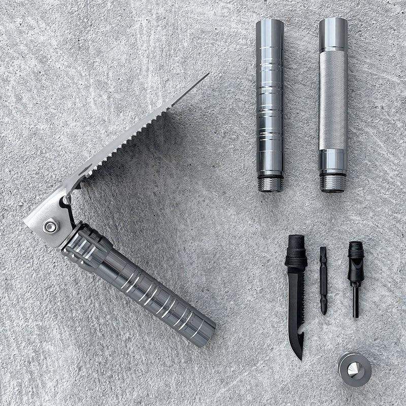 Överlevnadsspade 10 i 1 - Multiverktyg - Kit - Action King