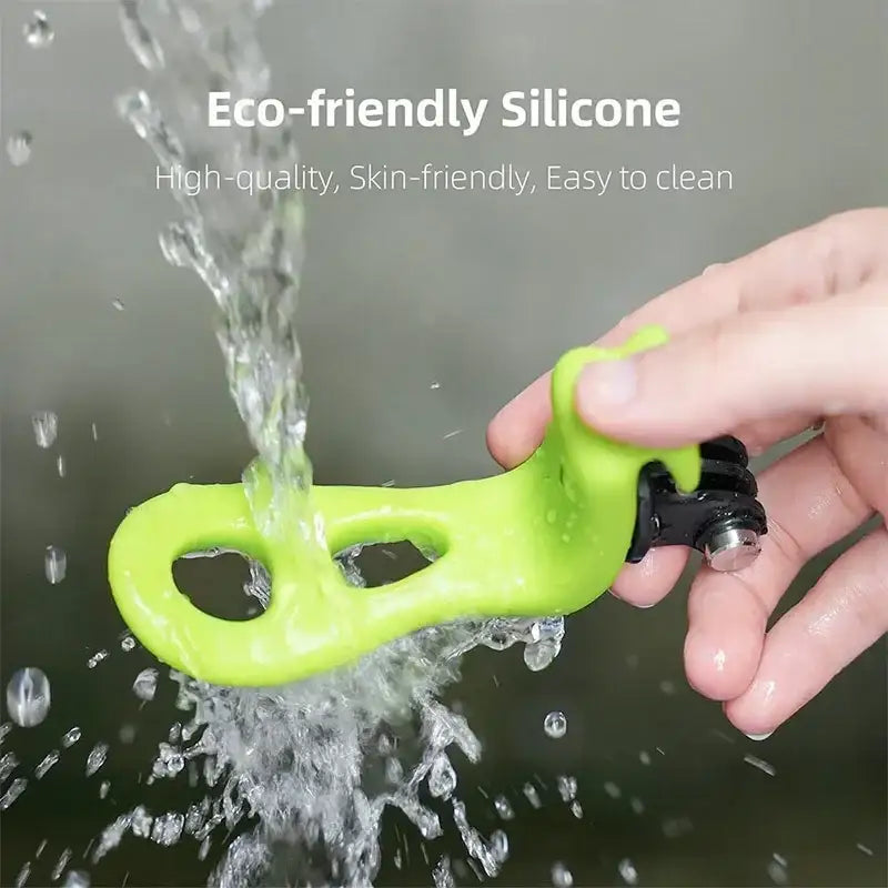 Telesin Flexibelt Silikonfäste 360° till Kamera - Svart - Action King