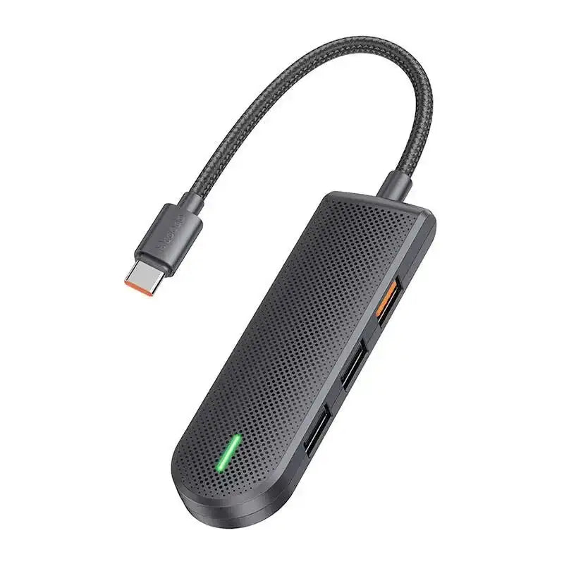 Mcdodo USB-C Hub HU-1430, 1xUSB 3.0 / 2xUSB 2.0 + Minneskortläsare microSD - 5Gbps - Action King