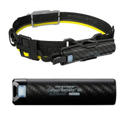 Nitecore Carbon Battery 6K Kit - Vattentätt Batteri Kolfiber - 6000mAh + Pannband Kit - Action King