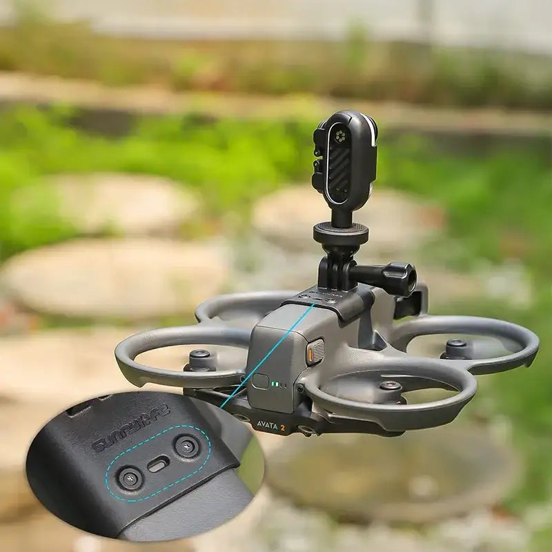 Fäste / hållare för kamera / tillbehör till DJI Avata 2 - Ovansida - Action King