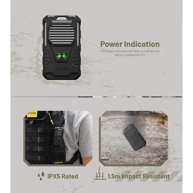 Nitecore EMR06 TAC Portabelt myggskydd V2 - Laddbar 1800mAh - Action King