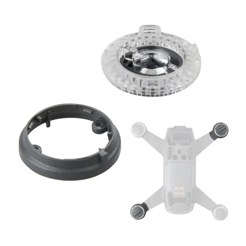 Kåpa och ram för LED - Vä. Fram / Hö. Bak - till DJI Spark - Kit - Action King