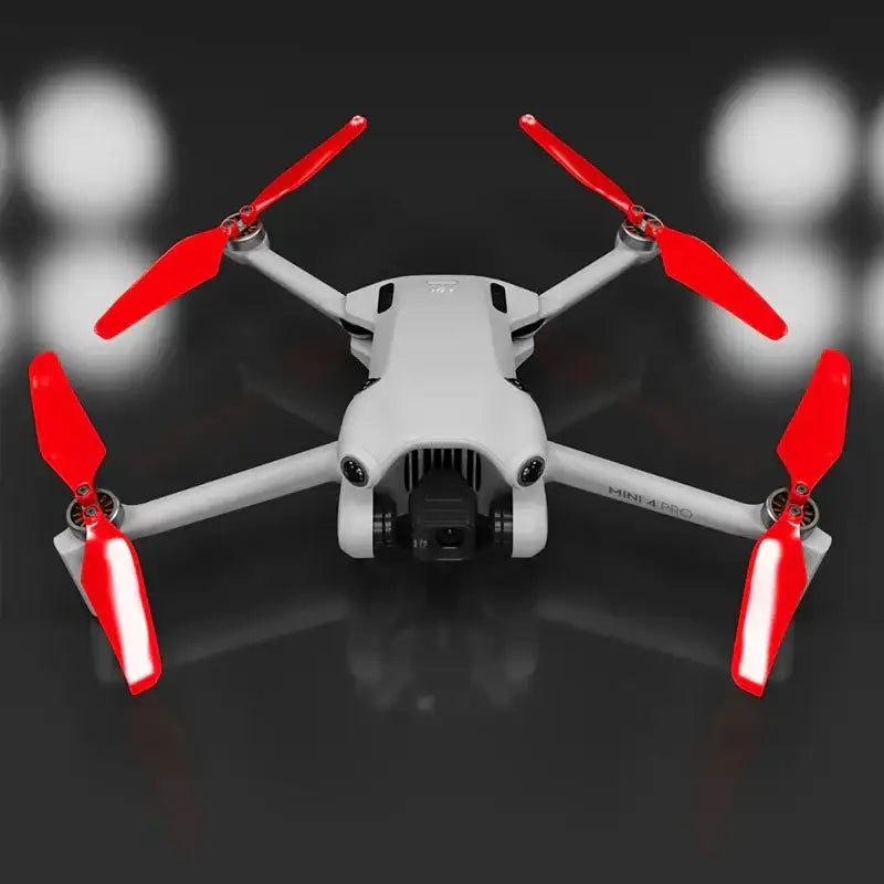 Master Airscrew - DJI Mini 4 Pro / 3 Pro Super Stealth Upgrade - Propeller - Röd - Kit 4-Pack - Action King