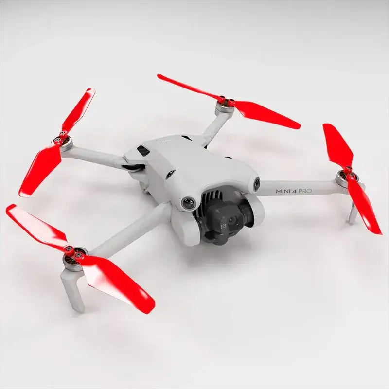 Master Airscrew - DJI Mini 4 Pro / 3 Pro Super Stealth Upgrade - Propeller - Röd - Kit 4-Pack - Action King