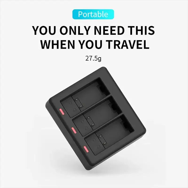 Telesin Batteriladdare - Trippel - för GoPro Hero13 Black - Action King