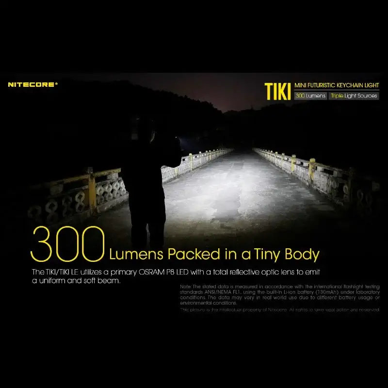 Nitecore TIKI Nyckelringslampa USB-C - 300lm - Action King