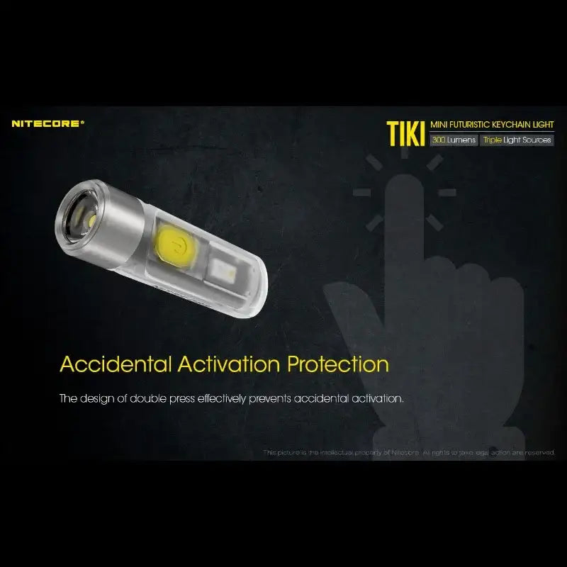 Nitecore TIKI Nyckelringslampa USB-C - 300lm - Action King