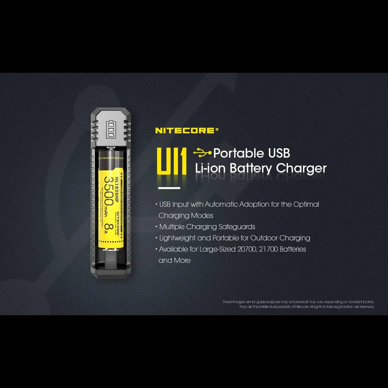 Nitecore UI1 Universal Charger / Batteriladdare - Action King