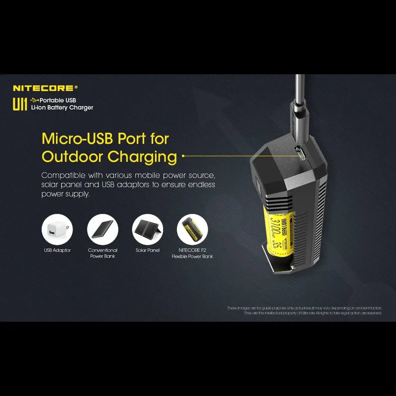 Nitecore UI1 Universal Charger / Batteriladdare - Action King