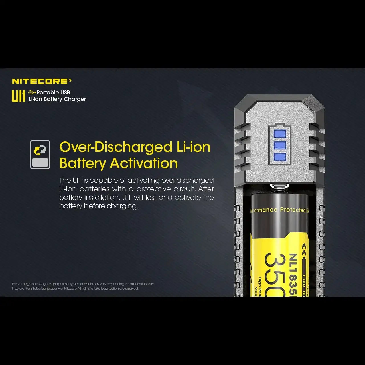 Nitecore UI1 Universal Charger / Batteriladdare - Action King