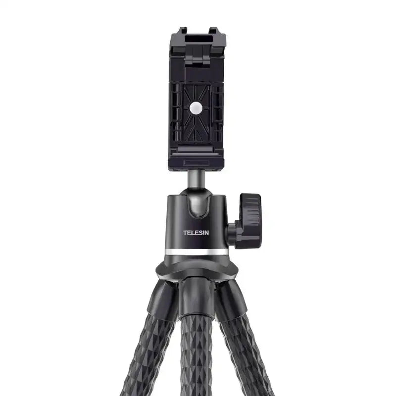 Telesin Tripod flexibelt 360 grader kulledshuvud 1/4" skruv / Mobilhållare / Tillbehörssko - Bläckfisk - Action King