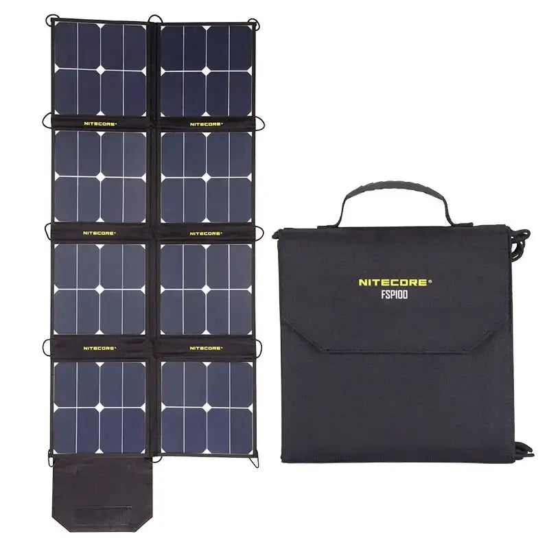 Nitecore FSP100 Foldable Solar Panel 100W - Portabelt Solpanel 100W - Action King