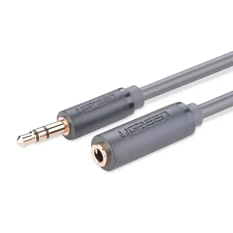 Ugreen AV124 Kabel Förlängning Ljud AUX 3.5mm Ha-Ho - 0.5m - Grå - Action King