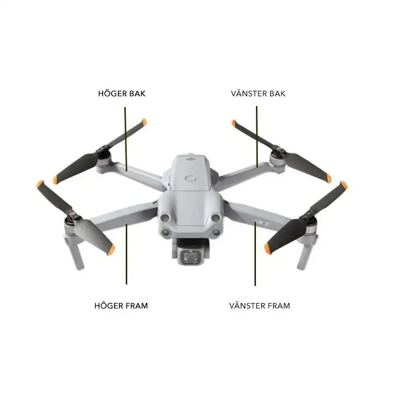 Motorarm till DJI Air 2S - Vänster Fram - Action King