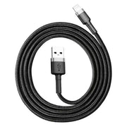 Baseus Cafule USB-A - Lightning Kabel, 2.4A, 0.5m - Svart - Action King