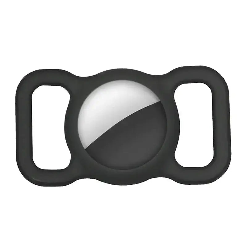 Silikonfodral med öglor för Apple AirTag - Svart - Action King