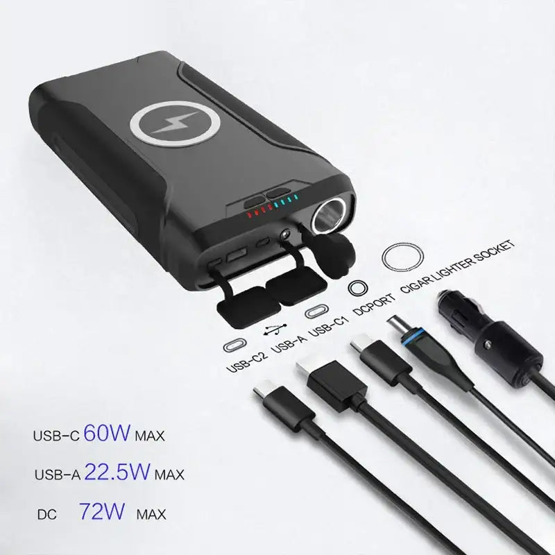 PB-72000 Powerbank - Portabelt batteri - 72000mAh - Action King