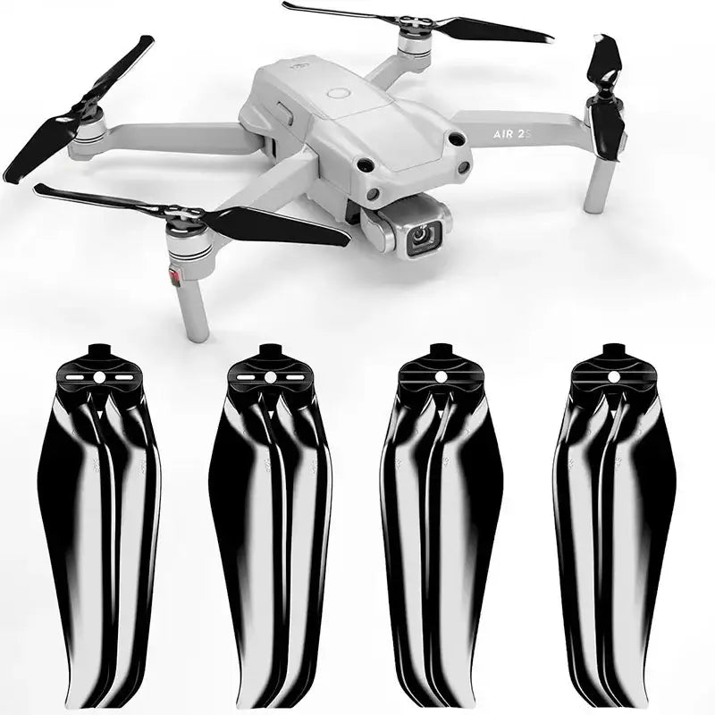 Master Airscrew - DJI Air 2s Stealth Upgrade Propellers - Propeller till DJI Air 2s - Svart - Kit 4-Pack - Action King