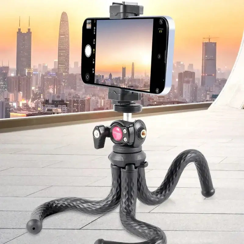 Ulanzi FT-01 Tripod flexibelt 360 grader kulledshuvud 1/4" skruv / Mobilhållare / Tillbehörssko - Bläckfisk - Action King