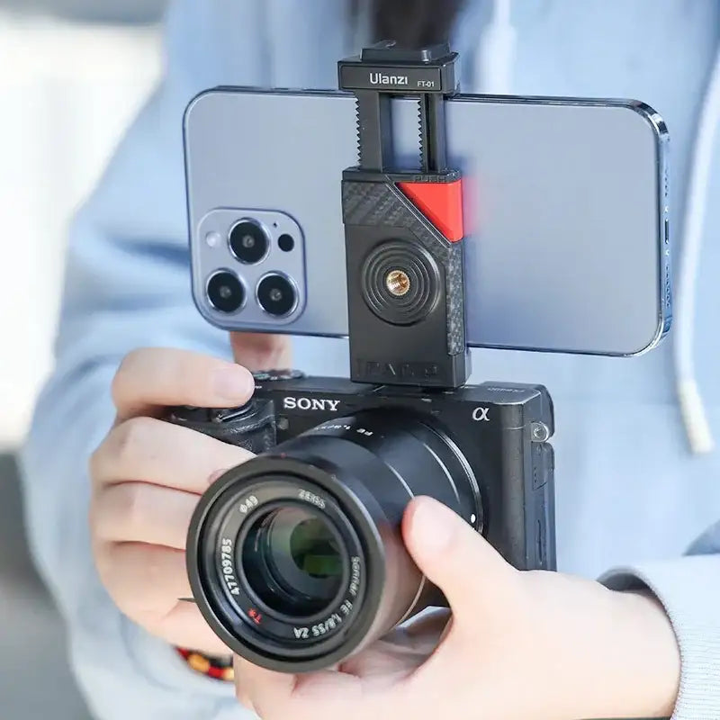 Ulanzi FT-01 Tripod flexibelt 360 grader kulledshuvud 1/4" skruv / Mobilhållare / Tillbehörssko - Bläckfisk - Action King