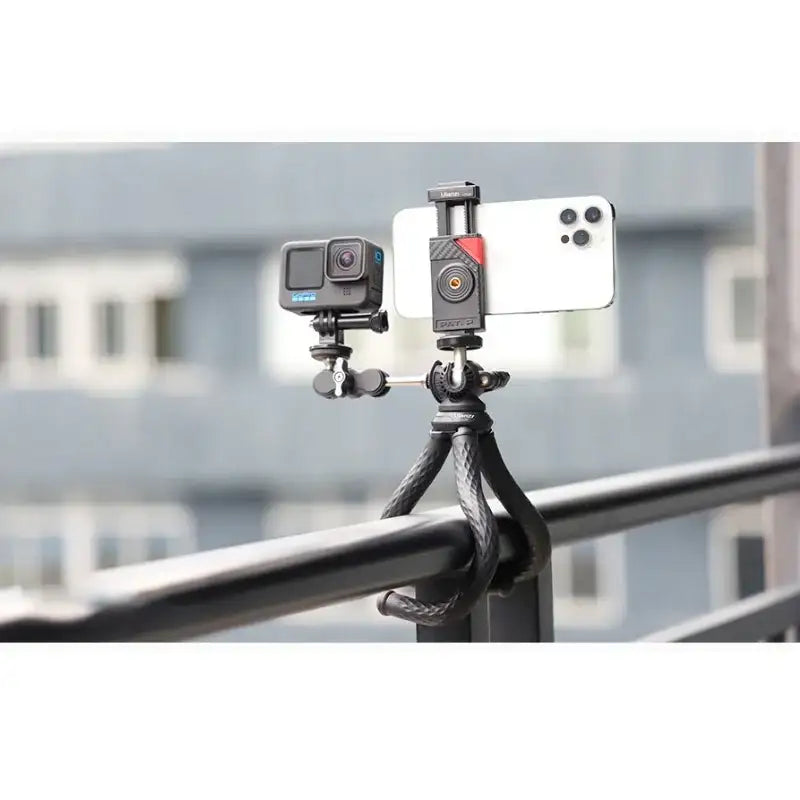 Ulanzi FT-01 Tripod flexibelt 360 grader kulledshuvud 1/4" skruv / Mobilhållare / Tillbehörssko - Bläckfisk - Action King