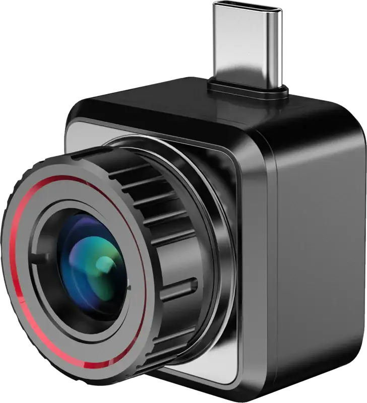 Hikmicro Explorer E20 Plus värmekamera för Android smartphones visar värmesignaturer tydligt.