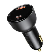 Baseus Supreme Digital Display Car - Snabbladdare Bil PPS 100W - 2xUSB Typ A/C, Med Display - Svart - Action King