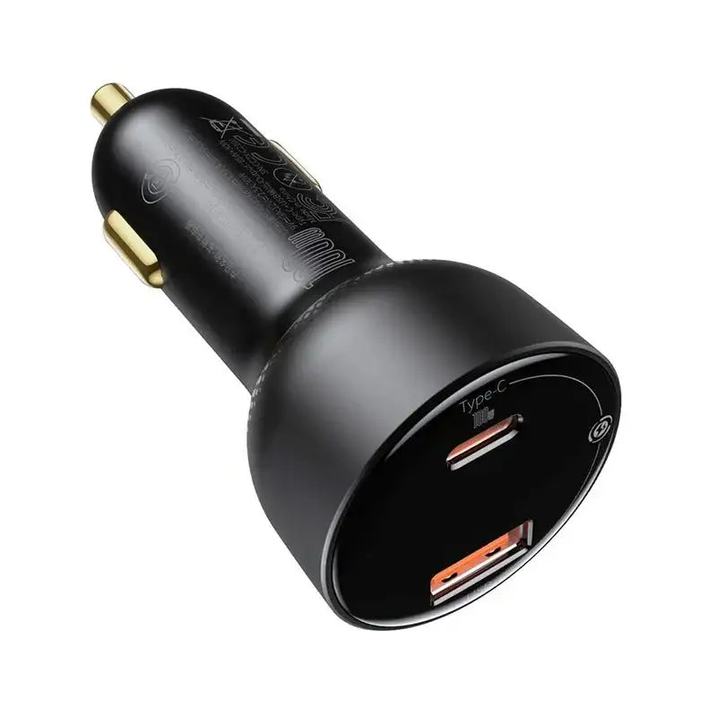 Baseus Supreme Digital Display Car - Snabbladdare Bil PPS 100W - 2xUSB Typ A/C, Med Display - Svart - Action King