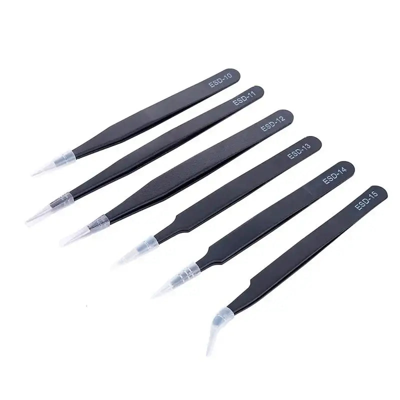Pincetter ESD Antistatiska Precision 6 x Micro - Kit - Action King