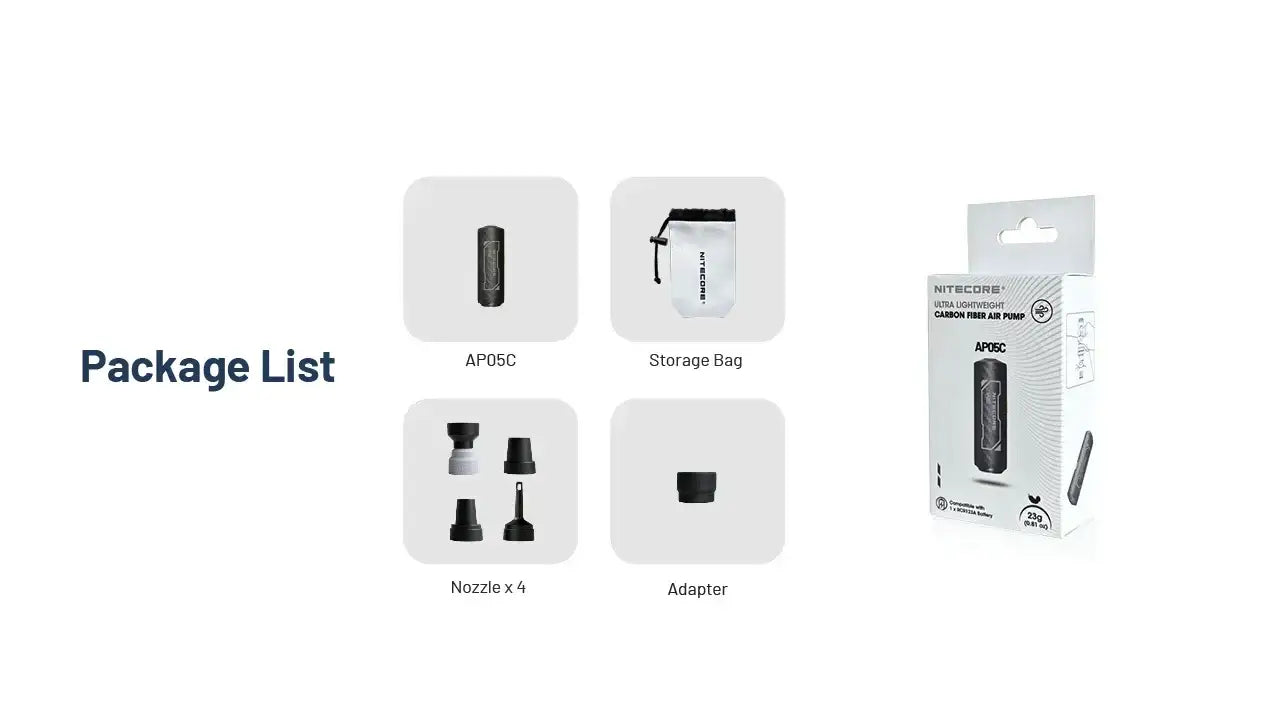 Nitecore AP05C Air pump - Action King