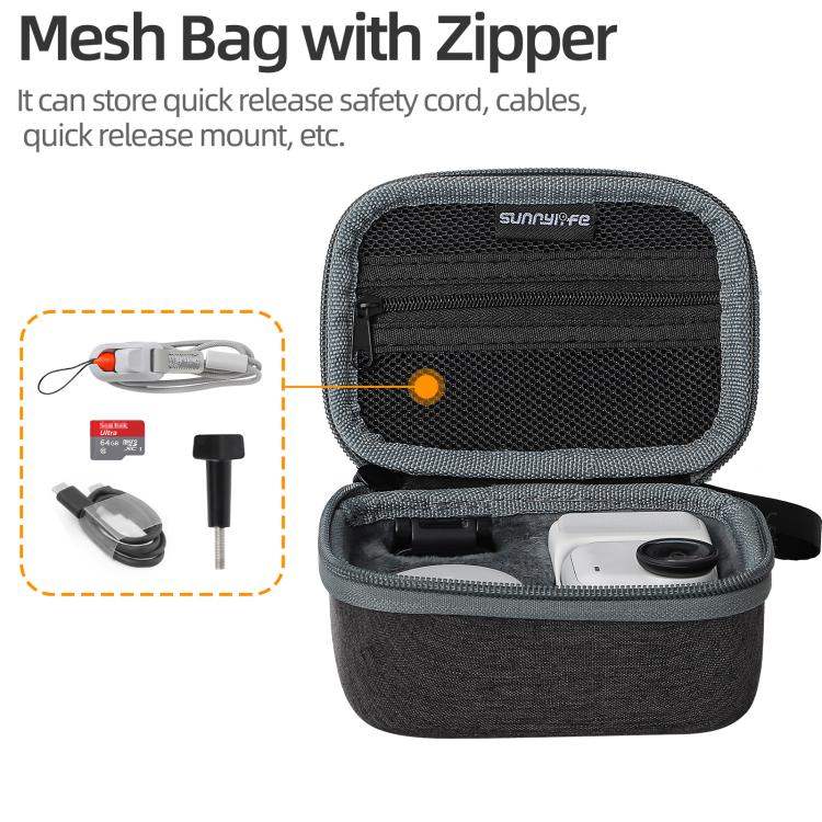 For Insta360 GO Ultra Sunnylife Standard Portable Protective Box Storage Bag - Action King