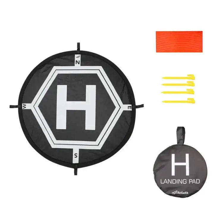 RCGEEK 55cm Round Portable Parking Apron Foldable Landing Pad for DJI Mavic Mini / Air 2S / FPV - Action King