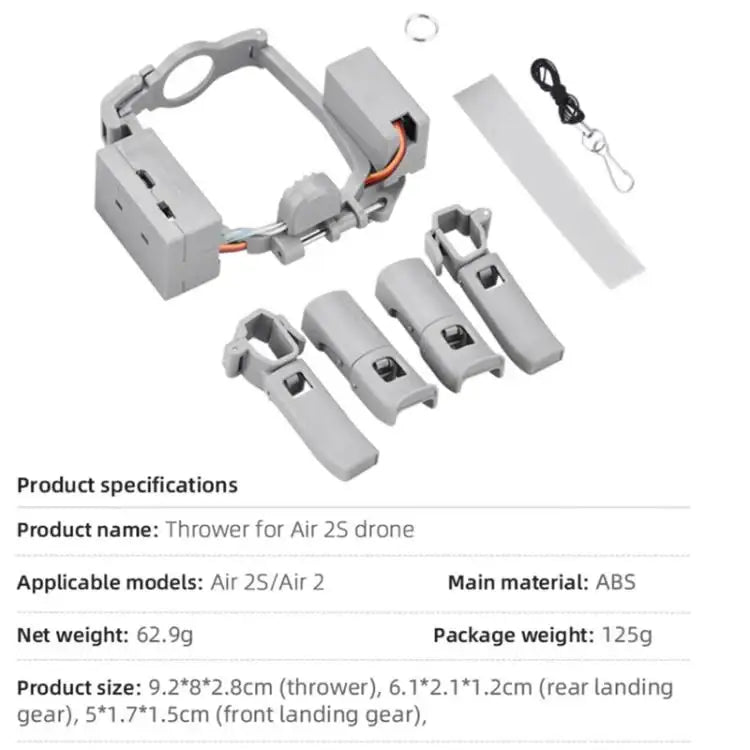 For DJI Mavic Air 2 / Air 2S Air-Dropping System Thrower Parabolic - Action King