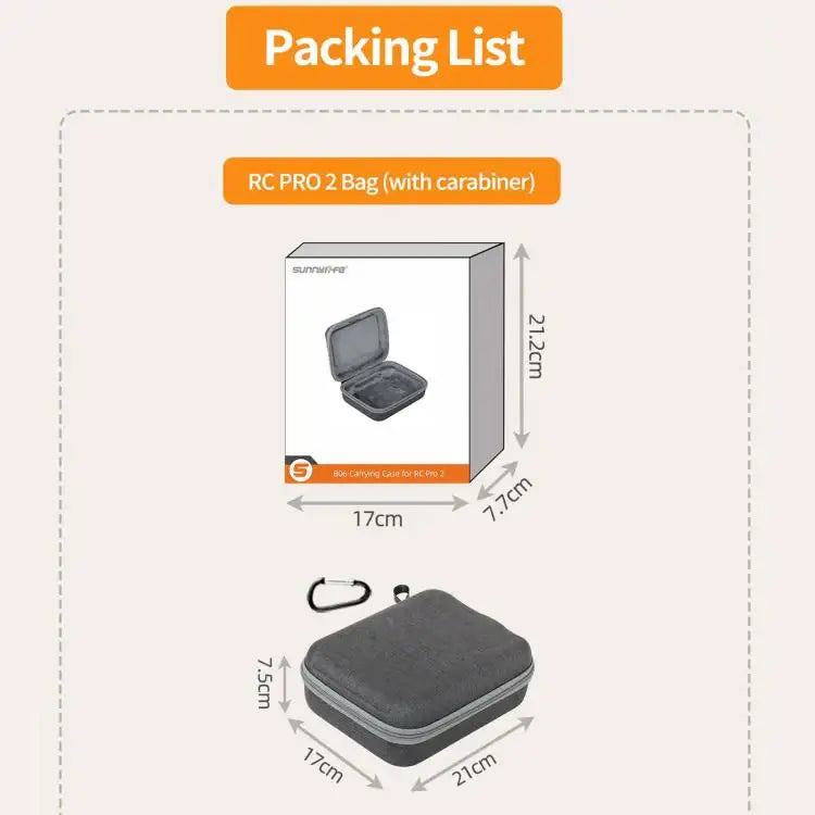 For DJI RC Pro 2 Sunnylife Carrying Case Storage Bag - Action King