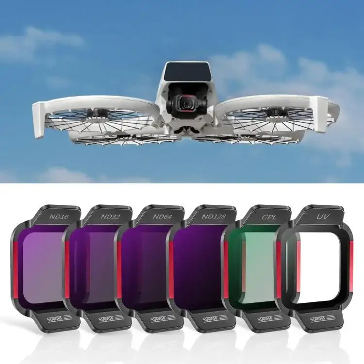 For DJI Flip STARTRC 6 in 1 ND16 ND32 ND64 ND128 CPL UV Lens Filter - Action King