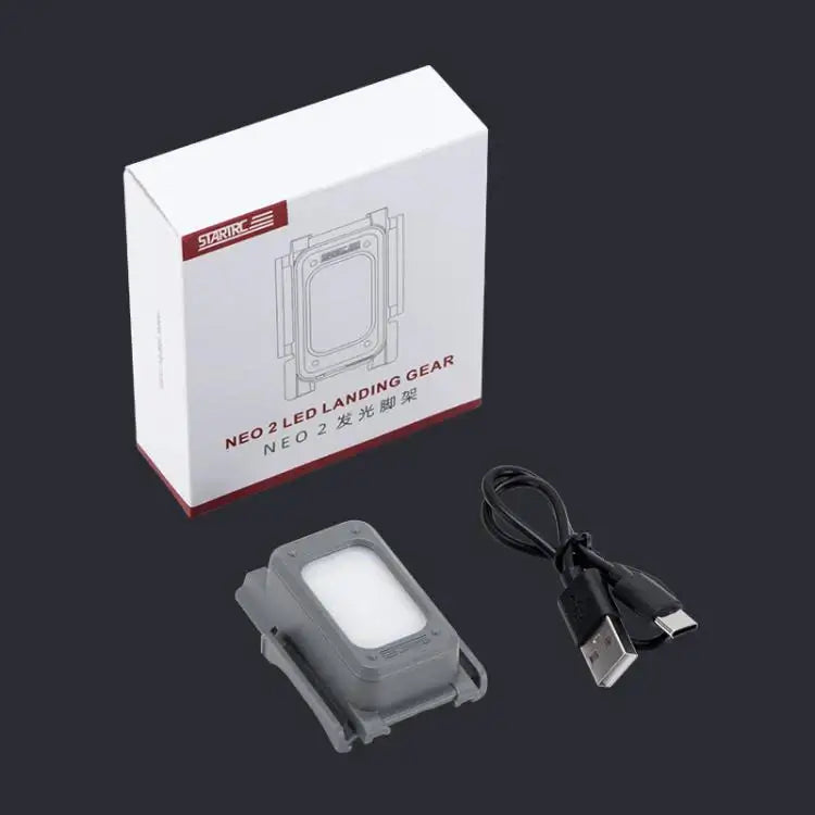 DJI Neo 2 STARTRC LED Light: Förhöjt Landningsställ med ljus för säkrare mörkerflygning & skydd.