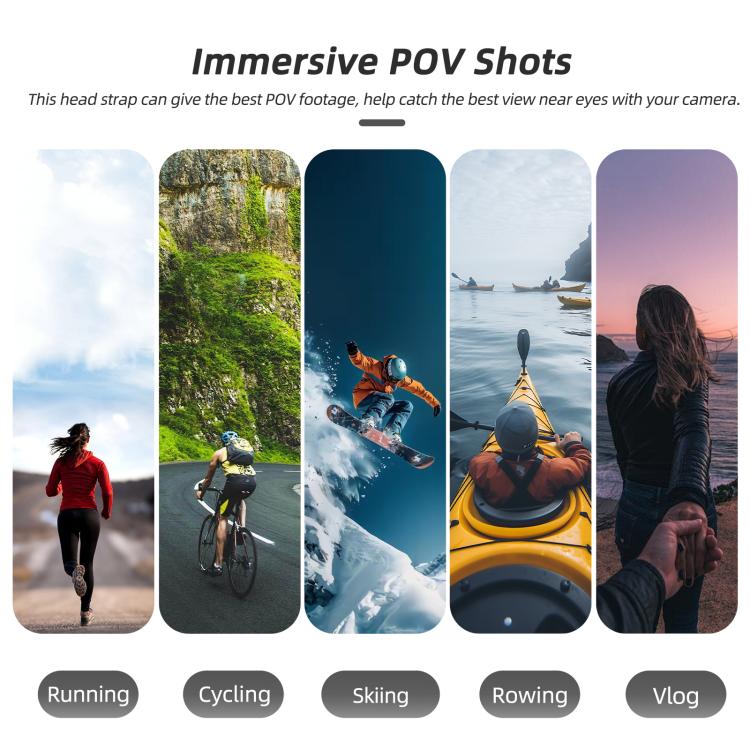 DJI Osmo Nano Sunnylife - Justerbar Huvudrem med 360 Rotation