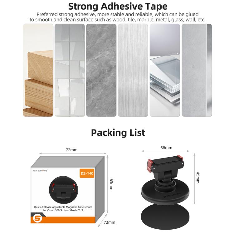 Sunnylife Magnetfäste DJI med 180° Tilt