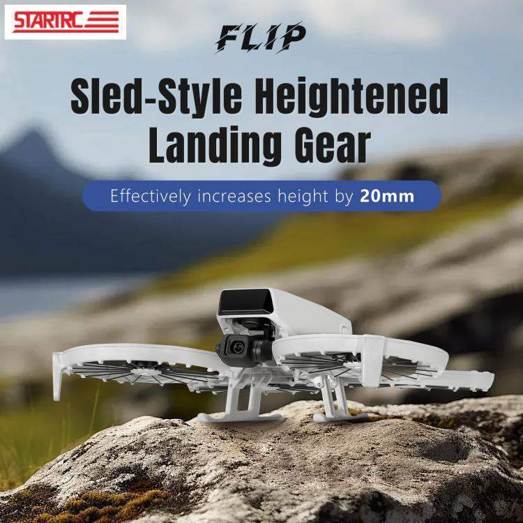 For DJI Flip STARTRC Folding Anti-fall Anti-dirt Heightened Landing Gear Training Rack - Action King