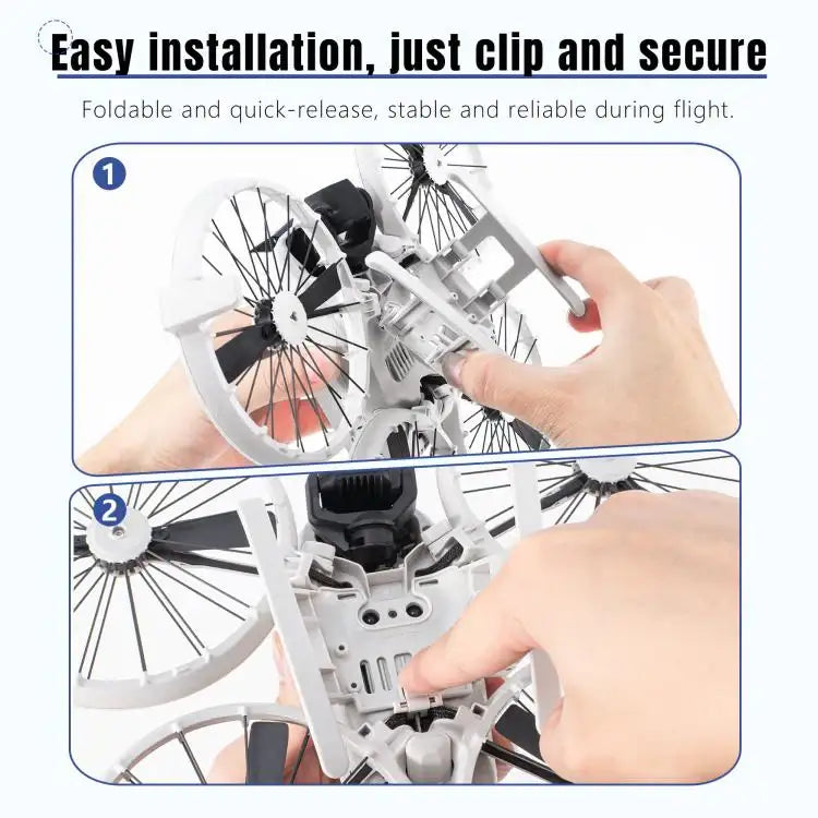 For DJI Flip STARTRC Folding Anti-fall Anti-dirt Heightened Landing Gear Training Rack - Action King