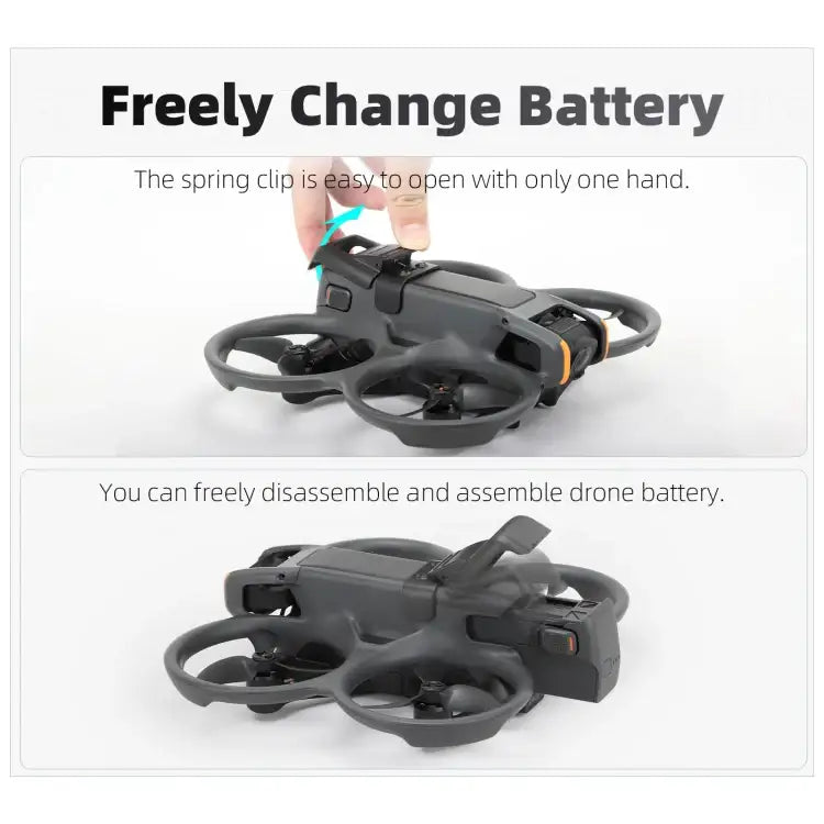 For DJI Avata 2 Sunnylife Battery Anti-release Buckle Clip Lock-up Anti-falling Battery Safety Lock Buckle Guard - Action King